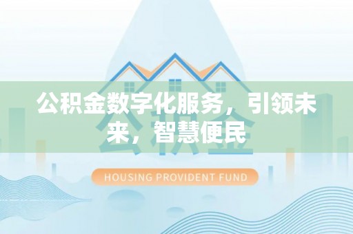 毕节公积金数字化服务，引领未来，智慧便民