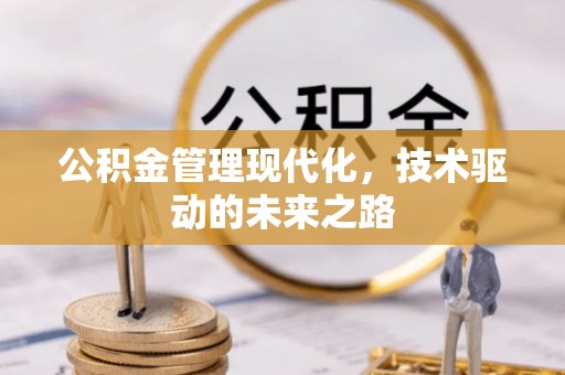 毕节公积金管理现代化，技术驱动的未来之路